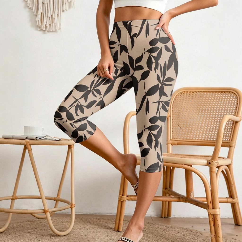 Women's Casual Pleated Pants with Elastic Waist, Slim Fit, Split Hem