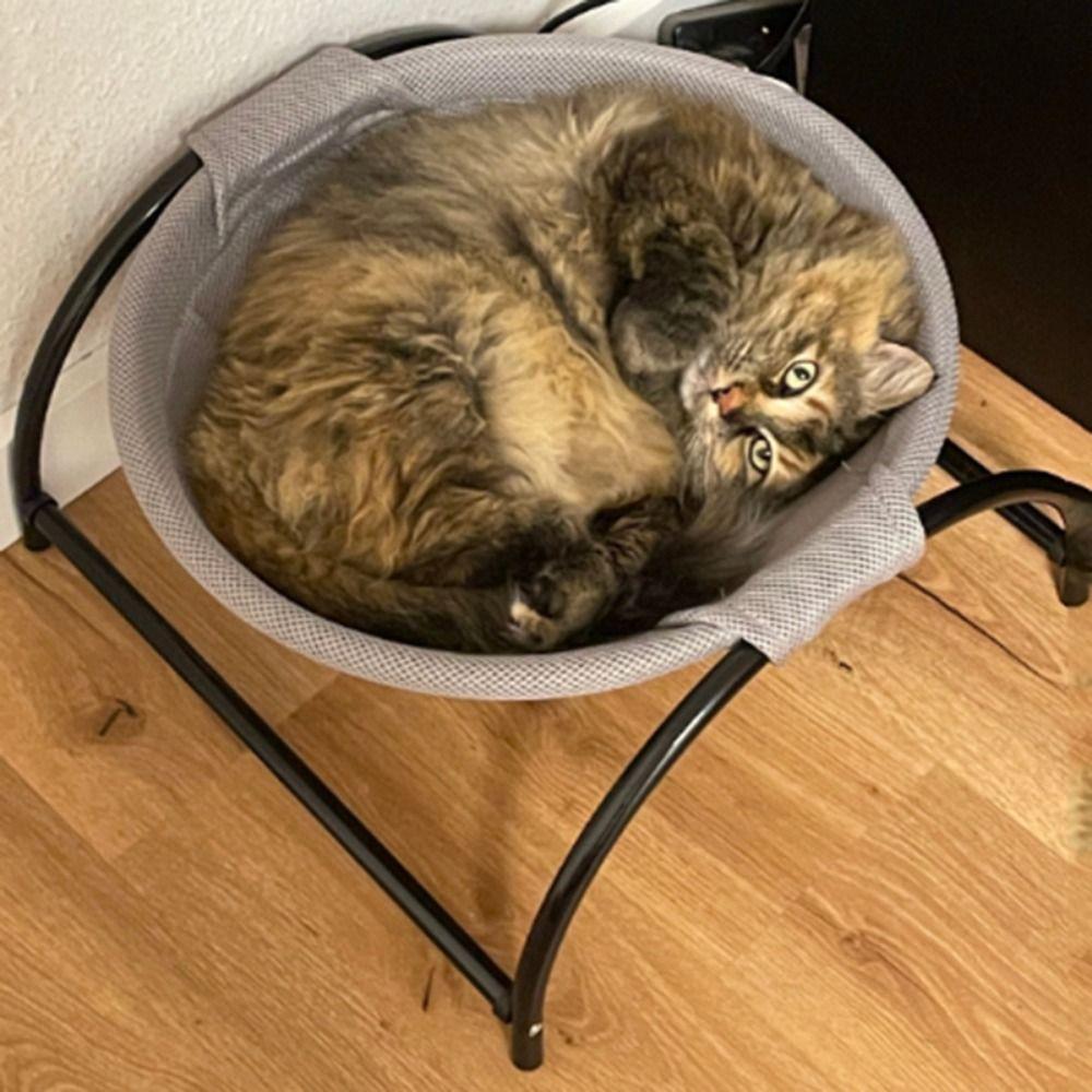 Detachable Elevated Cat Hammock Breathable With Stand Cat Standing Bed Free-Standing Comfortable Pet Sleeping Nest Winter