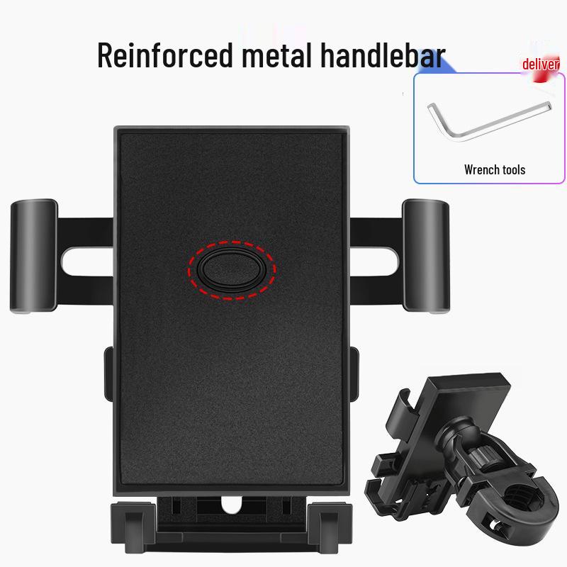 Shockproof Electric Car & Bike Phone Holder with Battery for Navigation
