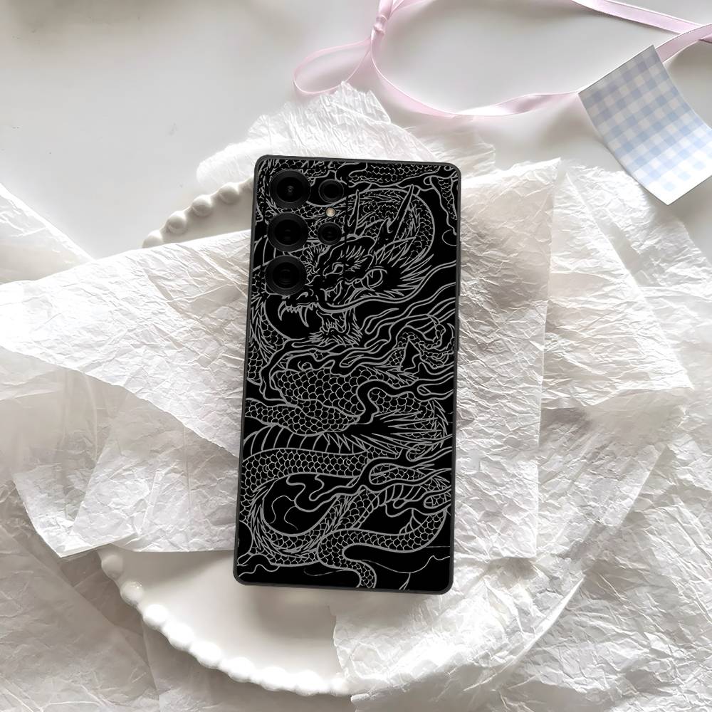 

Fashion Chinese Dragon Phone Case For Samsung S 24 Fe 25 Ultra Plus 20 Lite 21 30 22 23 24 22 Ultra 5G Fundas Samsung S21 fe