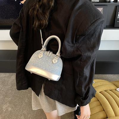 New Niche Design High-end Versatile Rivets Portable Fashionable Single Shoulder Oblique Span Shell Bag