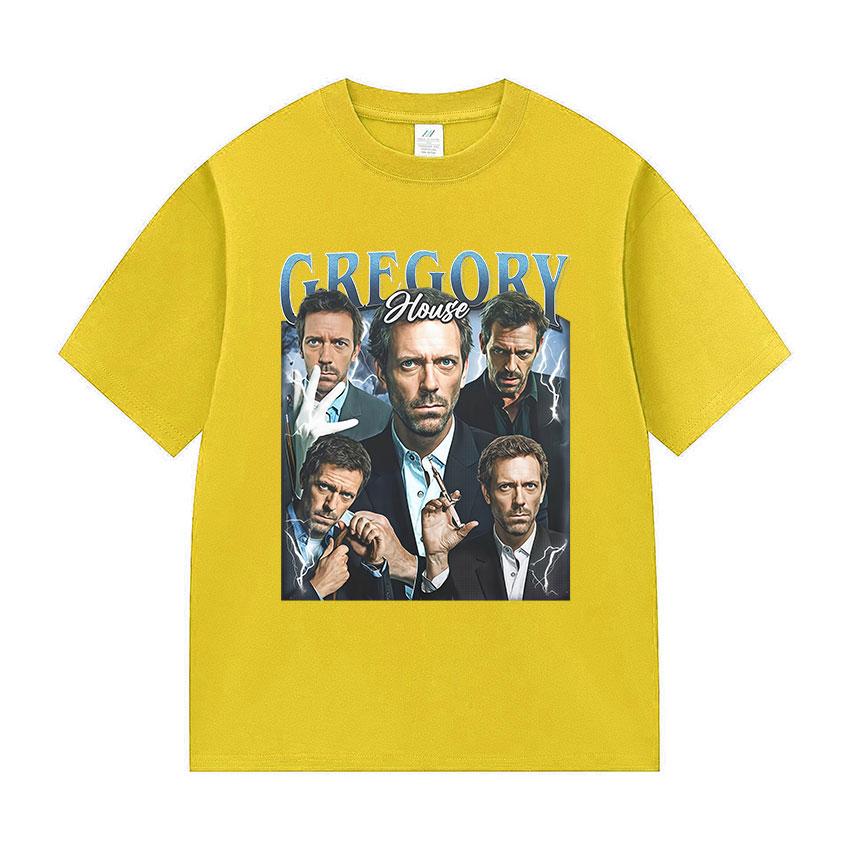 Dr Gregory House MD Funny Graphic T Shirt Unisexs Vintage Fashion Cotton Short Sleeve Tshirts Classic Fans Gift Clothing Tshirt