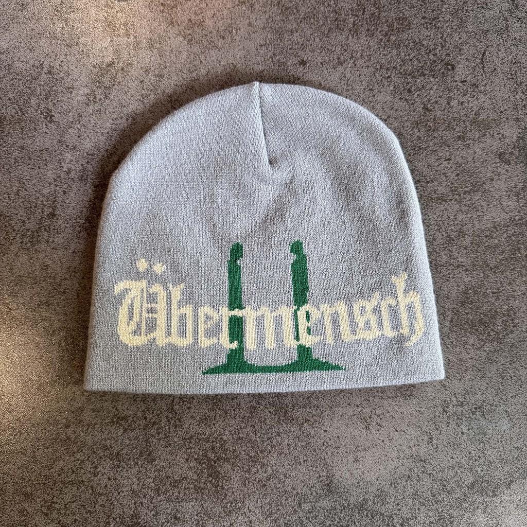 Embroidered Neutral Letter Knit Hat Warm Beanie For Trendy Casual Outdoor Use