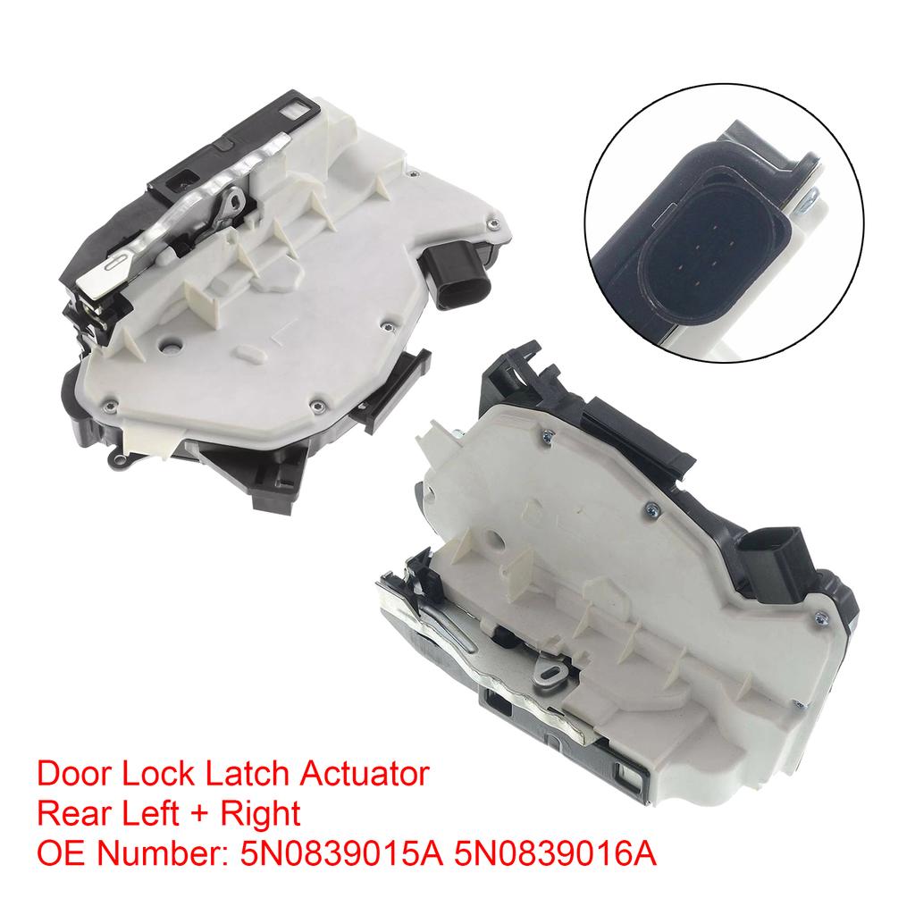 Artudatech Door Lock Latch Actuator Rear L/R 5N0839015A 5N0839016A For VW Tiguan CC Amarok Car Accessories