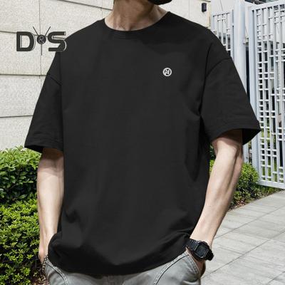Herre T-shirt Rund Hals Kort Ærme Løstsiddende T-shirt Sommer Åndbar Afslappet Pullover Toppe Daglig Brug