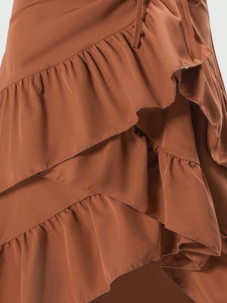 Women's Summer New Sweet Fresh High Waist Patchwork Slimming Pleated Skirt
