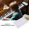 Transparent Removable Piano Key Board Sticker for 61 88 Key Electronic Pianos