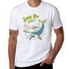Save the Majestic Whales! T-Shirt Long Lasting Casual T-Shirt