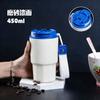 Stainless Steel 316 Double-Drink Insulated Travel Coffee Cup With Straw Lid Portable Mini Thermos Office Outdoor