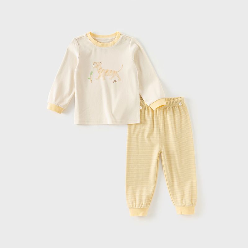 David Bella Children s Autumn Clothing Set, Pure Cotton Boys  Underwear Set, New Spring Model, Baby Pajamas, Antibacterial