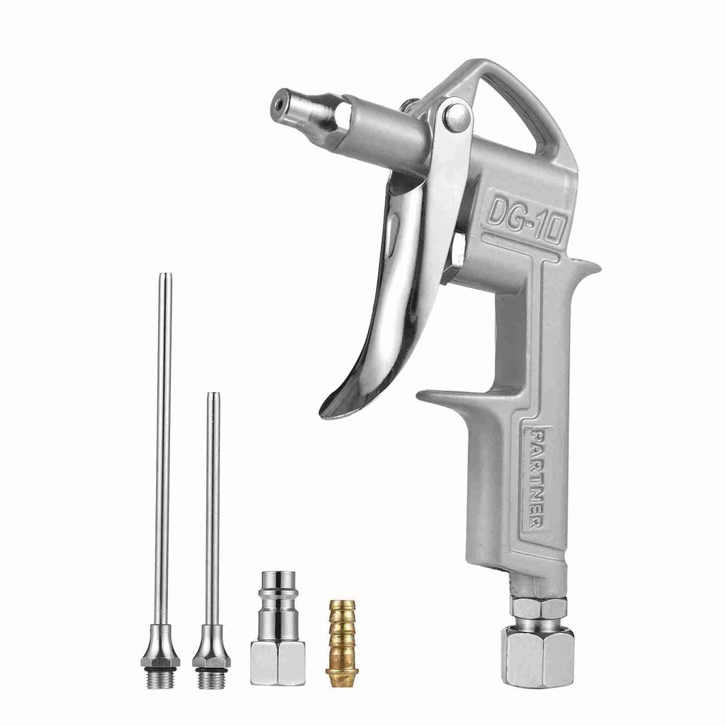 Mini Air Blow Gun Pneumatic Dust Blower Gun Air Spray Gun Dust Cleaning Air Blower with 2 Replacement Nozzle for