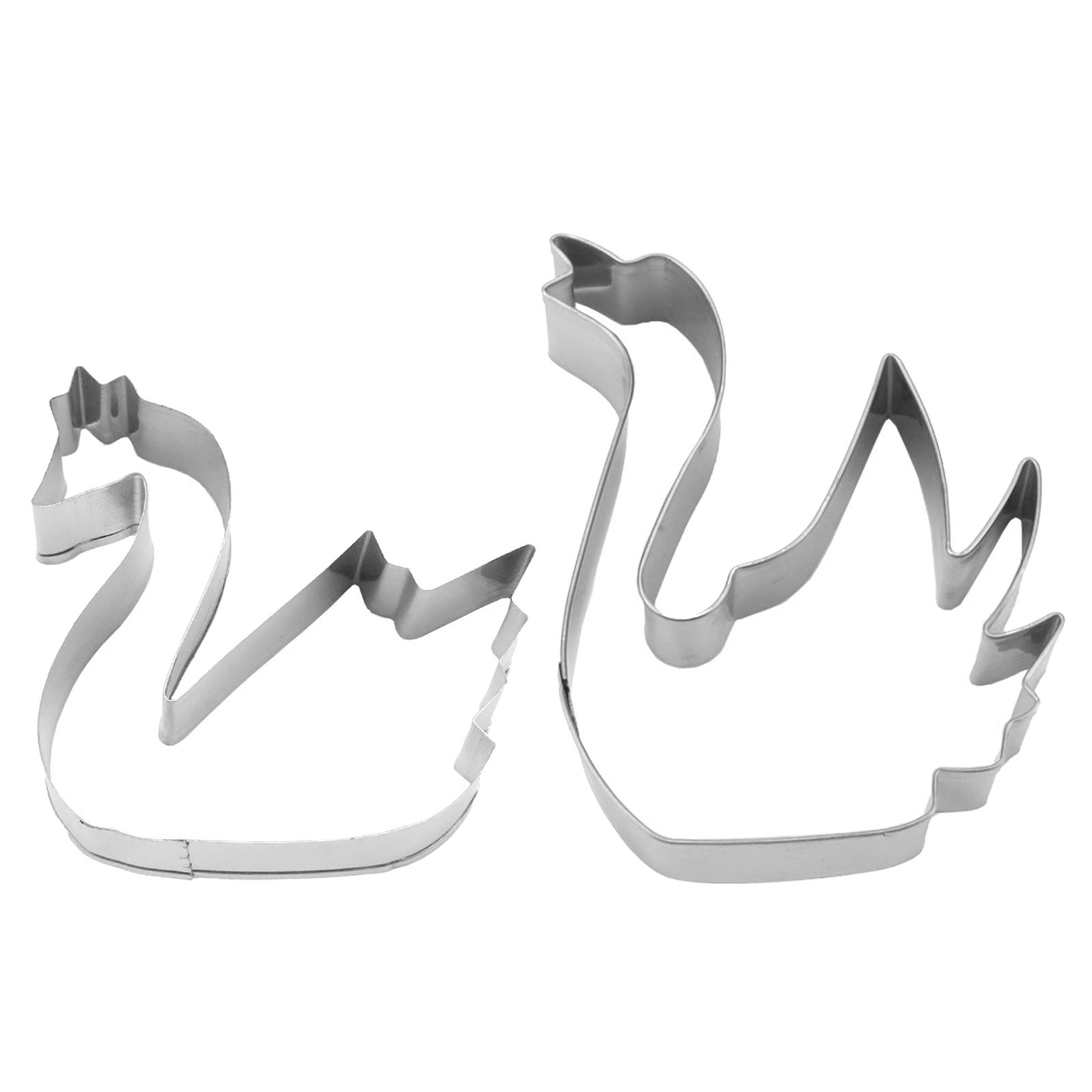 

2 шт. Формочки для печенья из нержавеющей стали Формы для печенья Многоцелевые формы для выпечки десертов Металлические принадлежности для выпечки пирожных