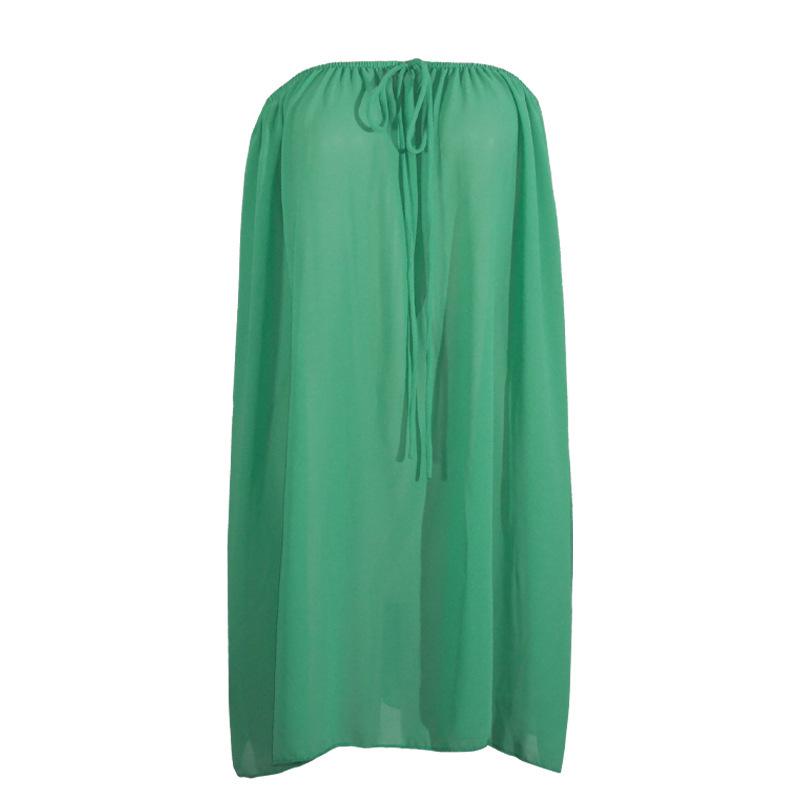 2025 Spring/Summer Sexy O-neck Strapless Halter Loose Dress for Women