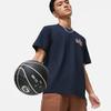 Li-Ning Anti-Series Loose Round Neck Short Sleeve T-Shirt With Back Print Unisex Tops Navy-Blue AHST511-6