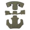 Helmet Cushion Head Pad Protective 2 Layer Memory Foam Cushion Helmet Pad Set for WENDY OD Green