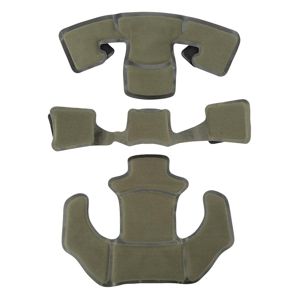 Helmet Cushion Head Pad Protective 2 Layer Memory Foam Cushion Helmet Pad Set for WENDY OD Green