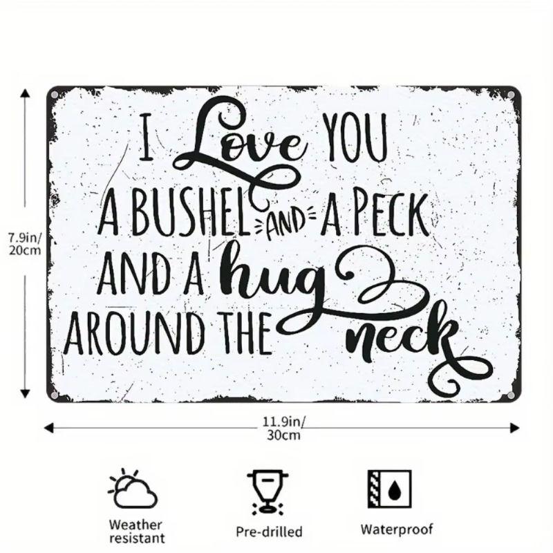Retro Metal Wall Art for Office Living Room Outdoor, 8x12 Inch