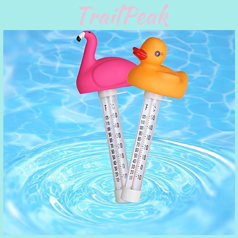 Flamingo Floating Adorable Duck Thermometer For Hot Tubs Bathtubs Fish Ponds Batteryfree Easytoread Perfect For Reptiles Amphibians