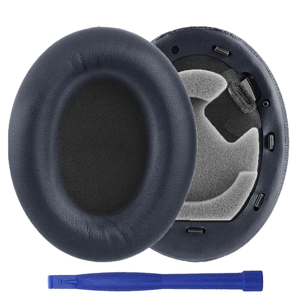 Měkké náušníky z proteinové kůže s paměťovou pěnou, náhradní náušníky pro sluchátka Sony WH-1000XM4 WH1000XM4 WH 1000 XM4