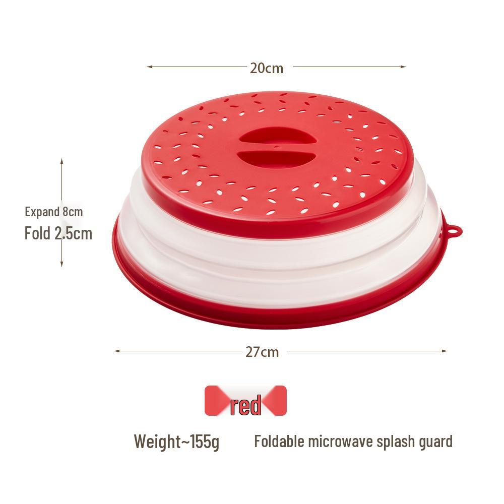 

Багатофункціональна силіконова складана кришка для мікрохвильової печі, захист від бризок