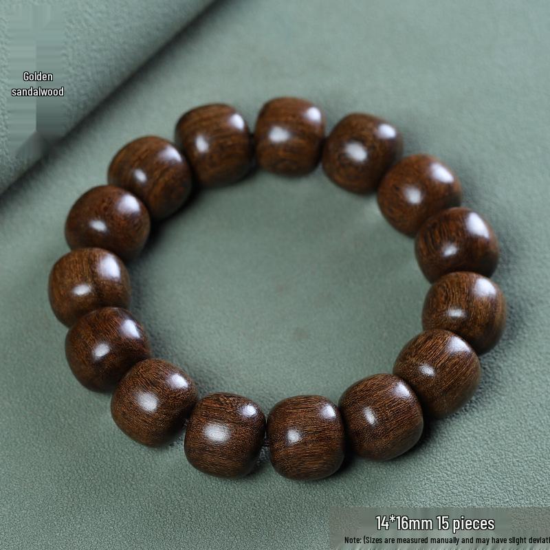 Temple Sandalwood Multi-Treasure Buddhist Rosary Beads Bracelet - Wenge Accessories Gift