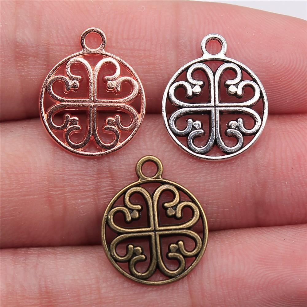Flowers Of Life Charms Vintage Alloy Pendants For Nature Inspired Jewelry Making