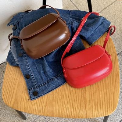 Neue Sommer Koreanische Retro Ins Rot Satteltasche Umhängetasche Kleine Tasche Damen Vielseitig Schlicht Handy-Tasche