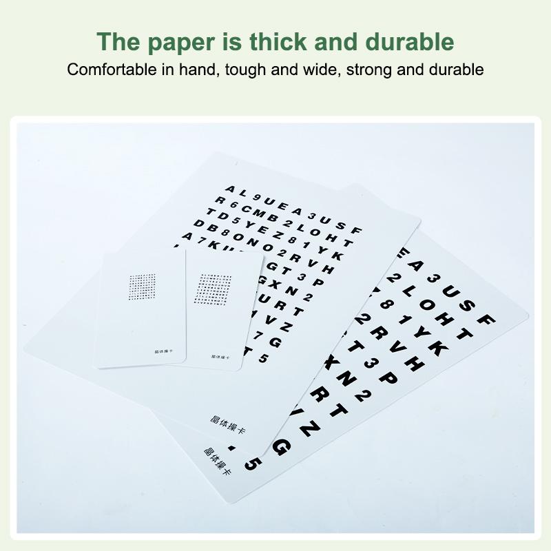 Visual Acuity Chart Refractive Ability Font Training Distance And Near Card Operation Test Size And Shape Eye Alphabet Table
