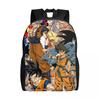 Custom Goku Anime Backpack for Men Women Waterproof College School Cute Cartoon Bag Printing Bookbags