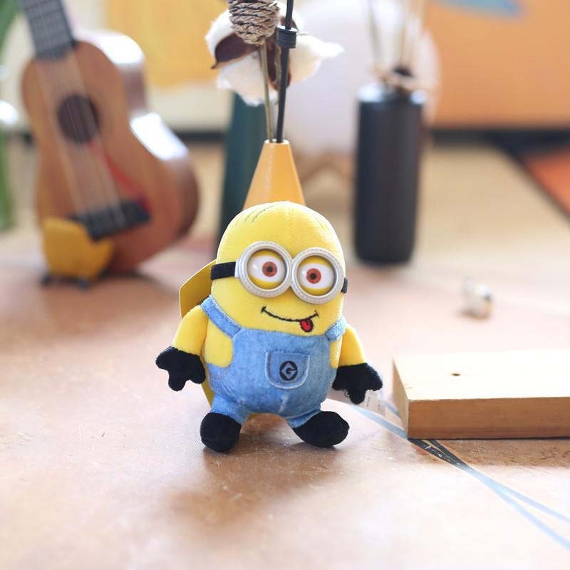 Authentic Despicable Me Minions Plush Keychain Soft Short Plush Toy Gift 12 Cm