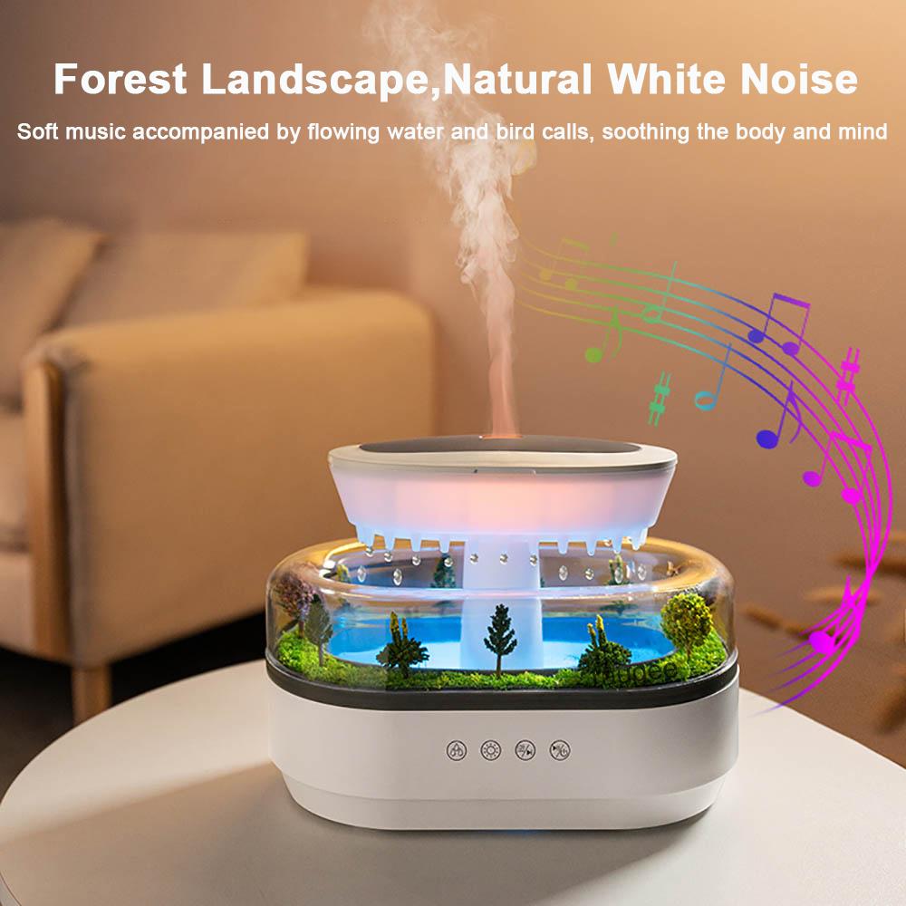 Raindrop Humidifier Aroma Diffuser Water Drop Aromatherapy Essential Oil Diffuser for Home Fragrance Diffuser with Night Light