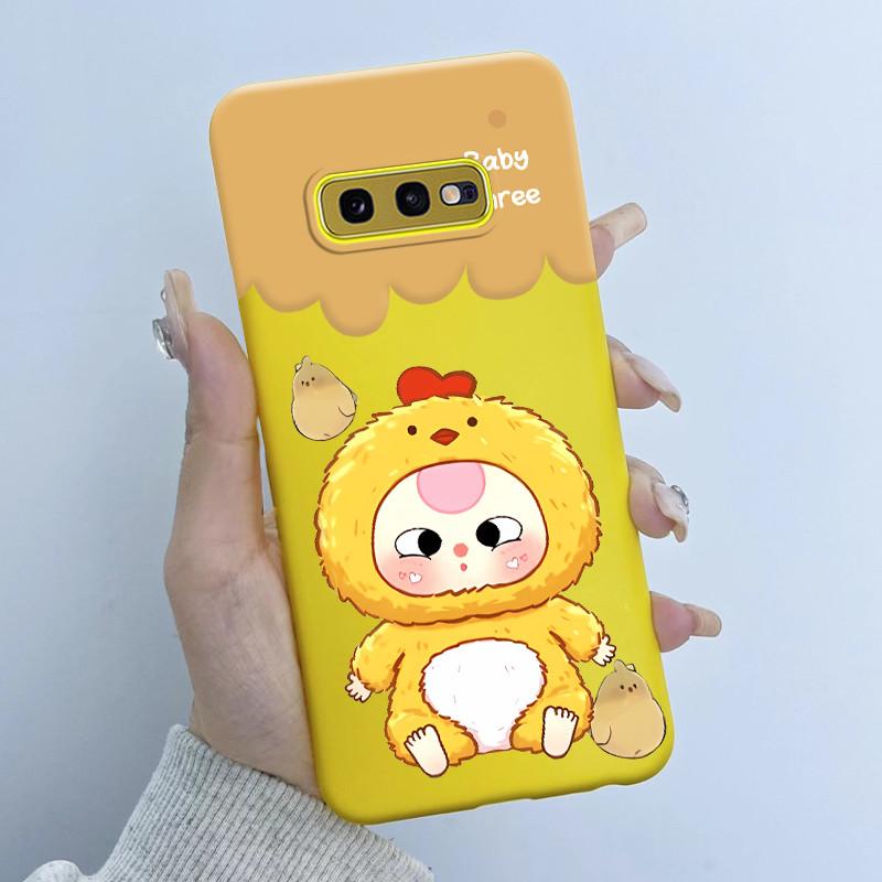 For Samsung Galaxy S10e Phone Case Flower Girls Design Soft Silicone TPU Back Housing for Galaxy S10E S10 E SM-G970F/DS Covers