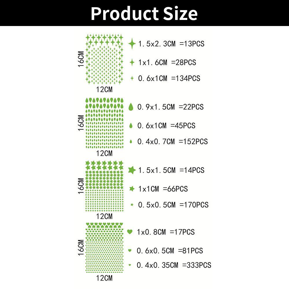 Gift Home Decoration Starry Ceiling DIY Wall Decals 3D Luminous Stickers Dots Drops Shape Glow In The Dark