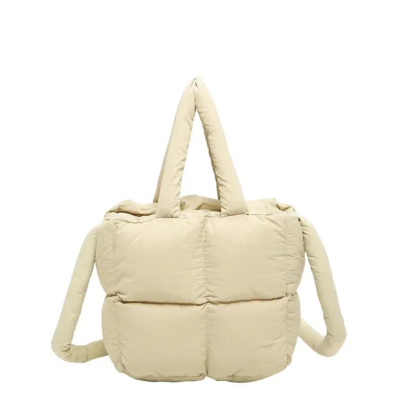 Sacs à main solides décontractés à poignée supérieure avec compartiment intérieur et coutures apparentes  Sacs à fermeture éclair en nylon de haute qualité pour femmes  Sacs en nylon de haute qualité pour femmes