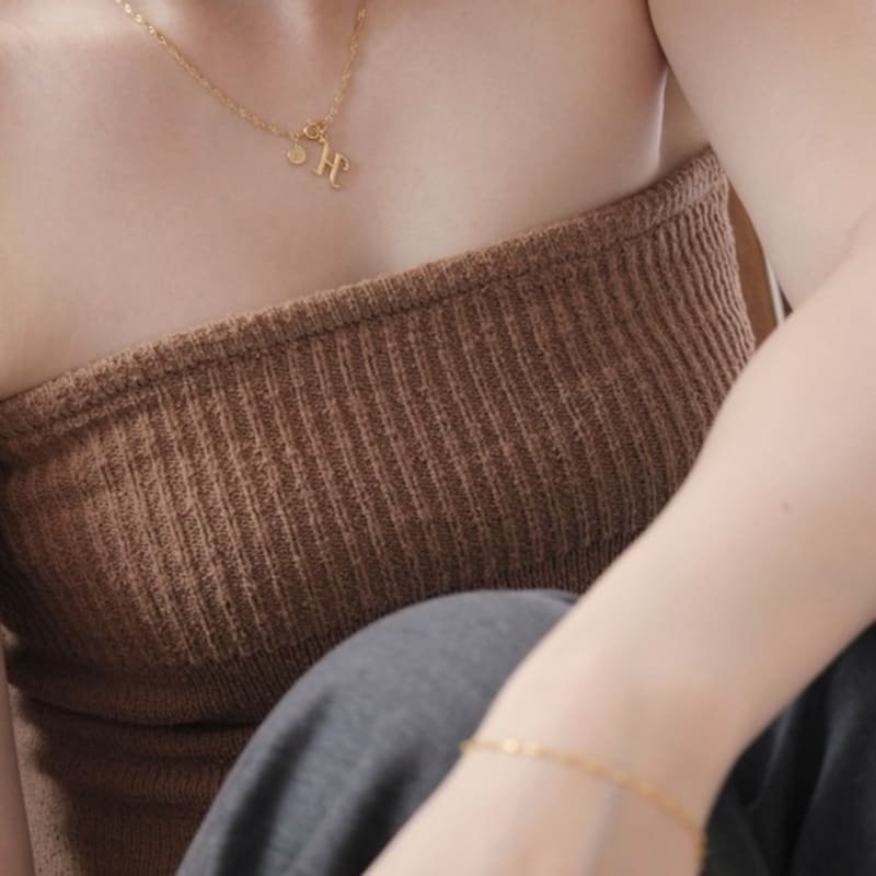 Adev Romantic Initial Necklace