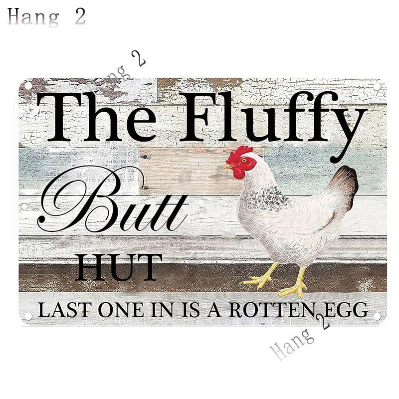Funny Chicken Coop Sign Slow Chickens At Play Caution Vintage Chicken Warning Tin Signs for Farmhouse Gate Fence Wall 8x12 Inch