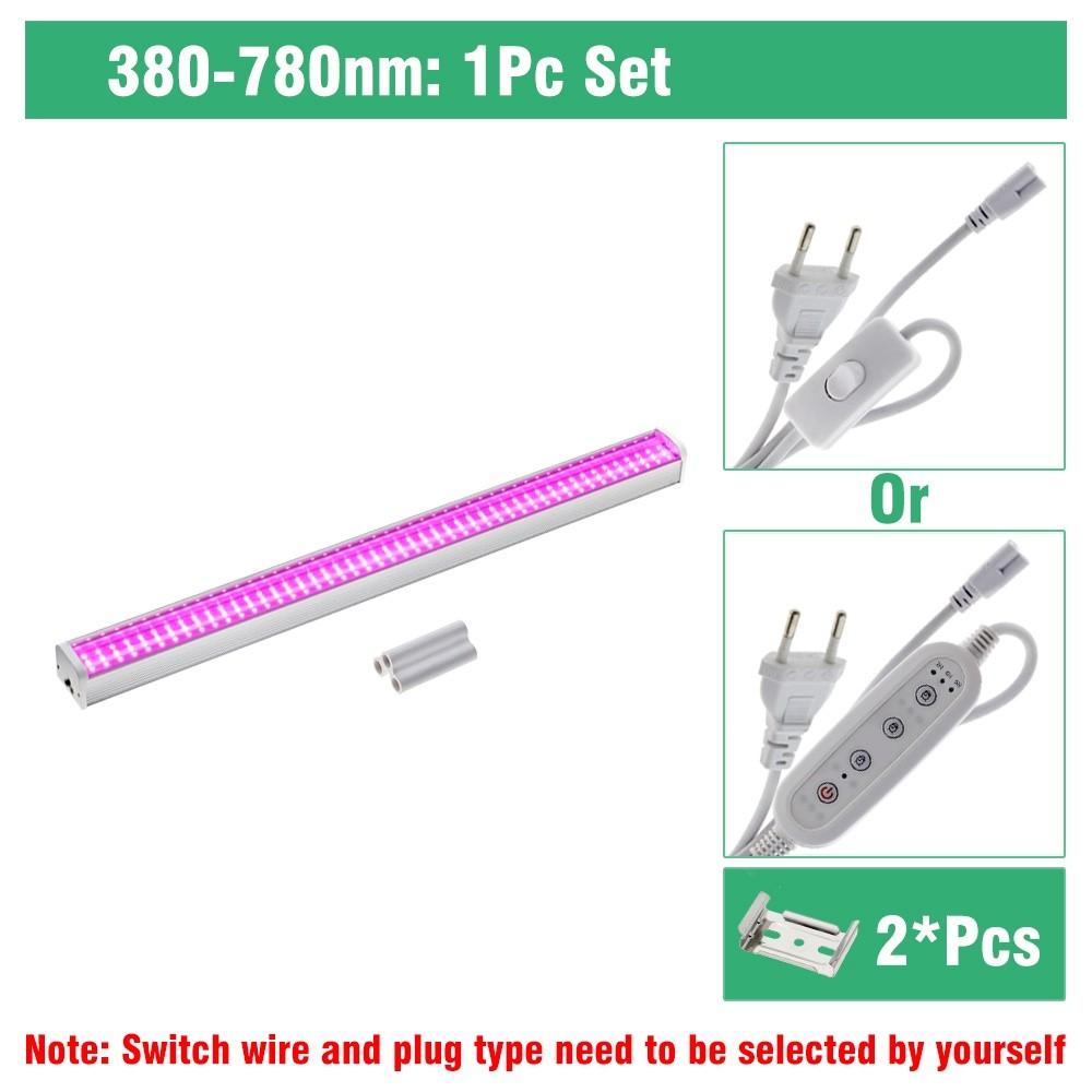 100-277V LED Grow Light Household Full Spectrum Plant Light Tube Waterproof Indoor Plants Flower Seedling Growth Light