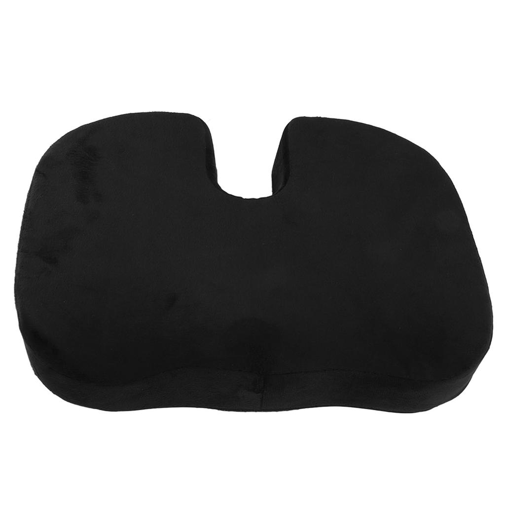 Office Chair Cushions Polyester Black Non Slip Bottom Comfortable Chair Pad for Computer Desk Wheelchair Driving