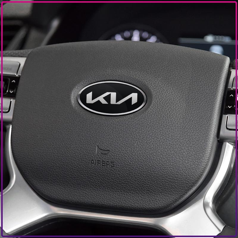 1Pcs Steering Wheel Sticker Badge for KIA Sportage Ceed Rio 3 4 K2 K3 K4 K5 K6 K7 K8 Picanto Sorento Optima Cerato Soul Auto Styling Decoration