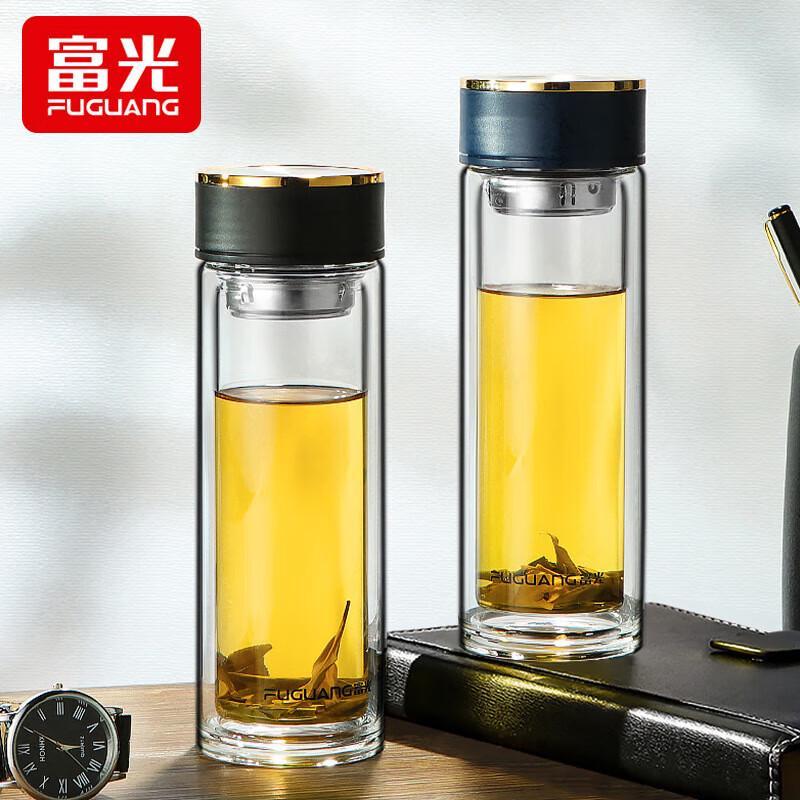 

Fuguang Double-Wall Borosilicate Glass Water Bottle