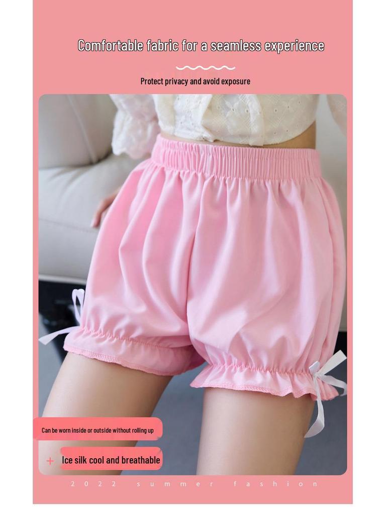 Girls' Summer Anti-Exposure Safety Shorts: Cute Baby Bloomers Base Layer