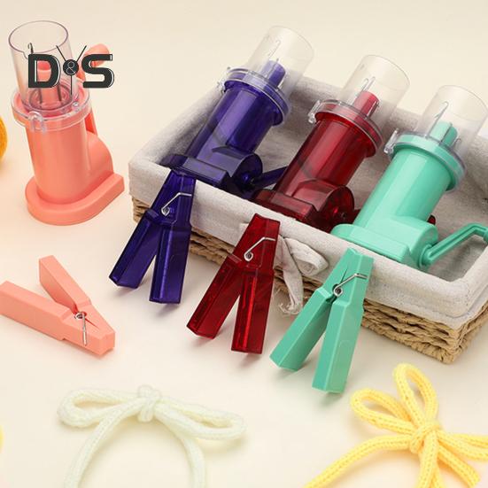 Bobinator de Cordoane Manivelă Mână Dimensiune Compactă Eficient Organizator Cordoane Tricotat DIY Meșteșug Mașină Portabilă de Tricotat cu Bobină