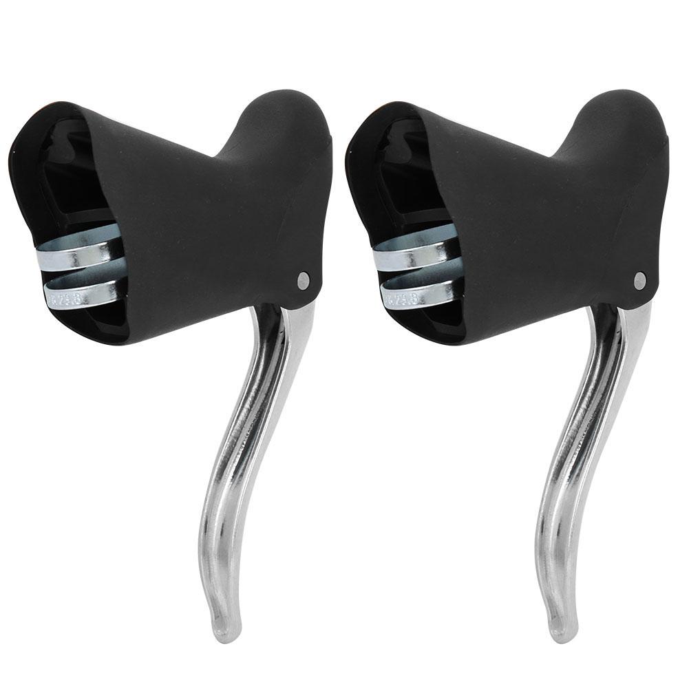 1 Pair Aluminum Alloy Mountain Road Bike   Brake Handles Cycling Brake Lever Black