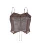 NO EXTRA TOUCH Corset Leather Sleeveless (Brown) / 26Fwsl001Br