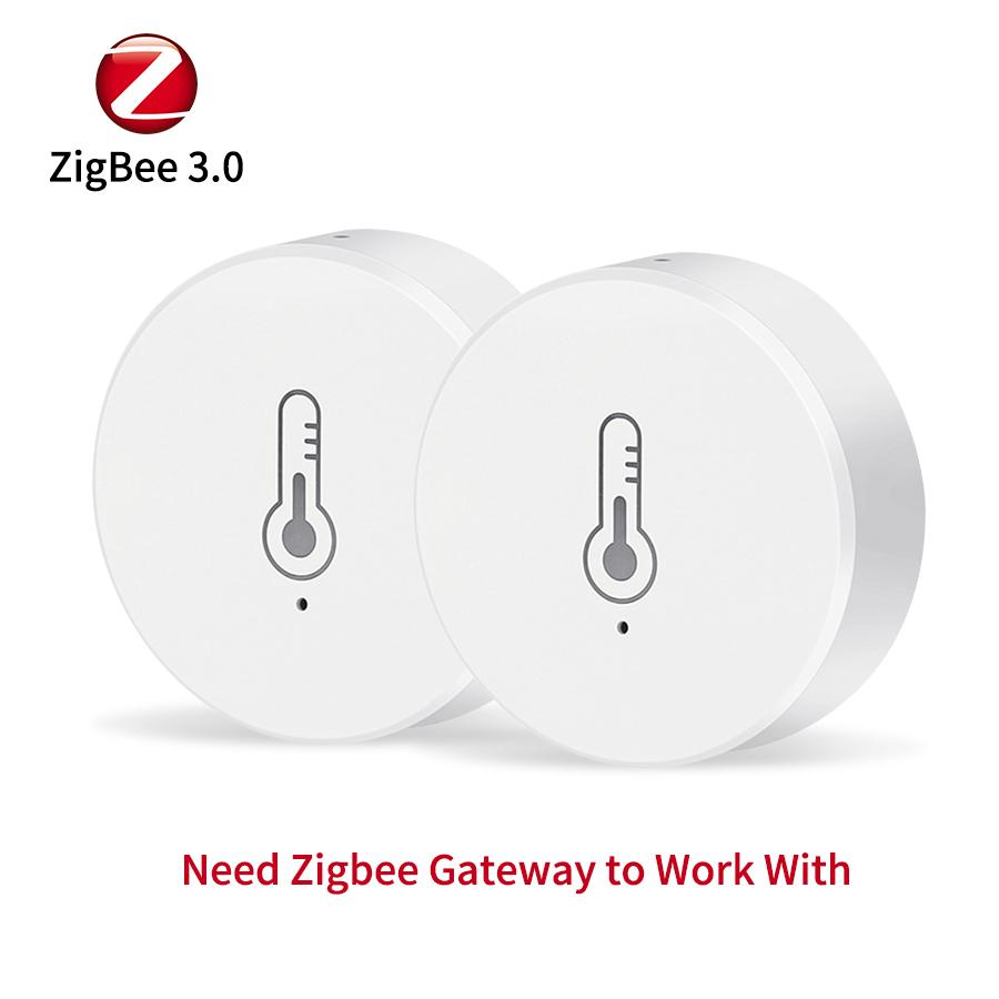 Tuya Zigbee 3.0 Temperature And Humidity Sensor Smart Home Thermometer Smart Life App Remote Monitor Work With Alexa Google Home