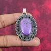 Pendentif en purpurite, bijou en argent sterling 925 massif, pendentif en pierre précieuse, cadeau pour elle, bijou délicat fait main