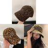 American Retro Leopard Print Embroidered Baseball Cap With Curved Brim For Women Sunshade