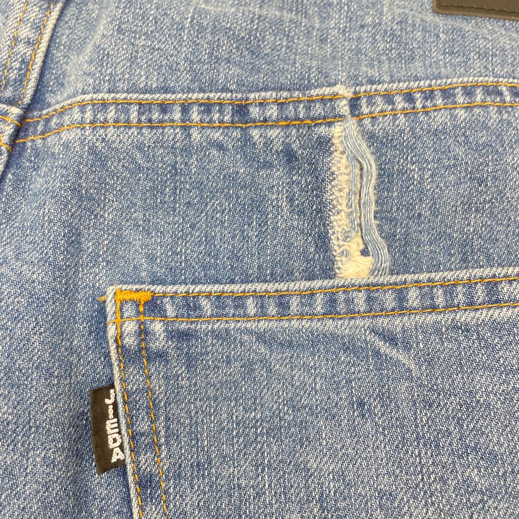 Jieda Jie-22W-PT01 Indigo Switching Over Denim Pants Bottoms 1 IndigoUsed