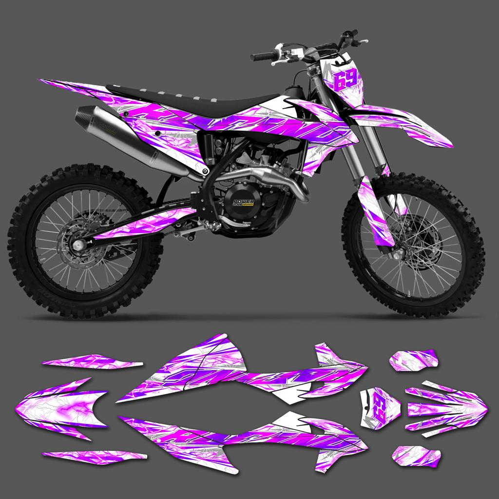 PowerZone Für KTM EXC EXC-F 2020 2021 2022 2023 150 200 250 300 350 450 500 Grafiken Aufkleber Für 2019-2022 SX SXF 0223