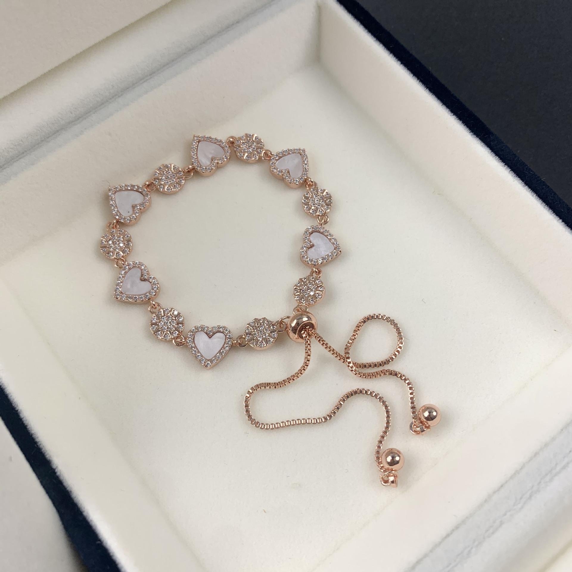 

Браслеты не теряют цвет женский летний браслет Sun Love женский модный легкий роскошный нишевый премиум-аксессуары для рук розового золота